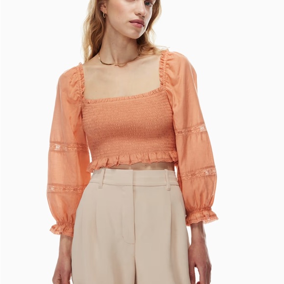 Aritzia Tops - Aritzia Wilfred Soirée Blouse in BLACK - Medium - Organic Cotton